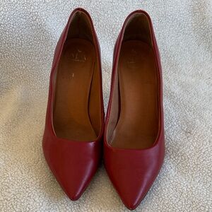 Classic Red Leather Pumps